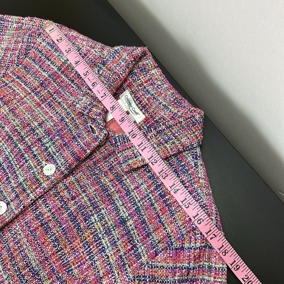 Vintage Coldwater Creek Rainbow Weave Silk Blend Jewel Boucle Jacket Blazer 14P - Picture 11 of 14